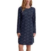 Calida Midnight Dreams Long Sleeve Nightdress Marin bomull Small Dam