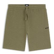 BOSS Waffle Nightwear Shorts Ljusgrön Medium Herr