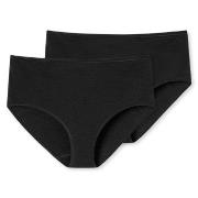 Schiesser Trosor 2P 95-5 Organic Cotton Midi Briefs Svart bomull X-Lar...