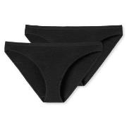 Schiesser Trosor 2P 95-5 Organic Cotton Mini Briefs Svart bomull X-Sma...