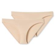Schiesser Trosor 2P 95-5 Organic Cotton Mini Briefs Beige bomull X-Sma...