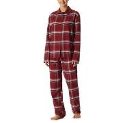 Schiesser Long Sleeve Pyjamas Röd bomull 44 Dam