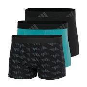 adidas Kalsonger 3P Active Flex Cotton Trunk Grå/Svart bomull Small He...