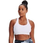 Under Armour BH Mid Crossback Sport Bra Vit polyester Large Dam