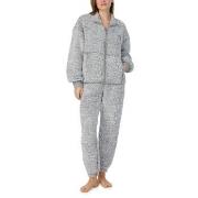 DKNY Chill In Style Zip Top Jogger Set Grå polyester Medium Dam