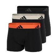 adidas Kalsonger 3P Active Flex Cotton Trunk Orange/Svart bomull Mediu...