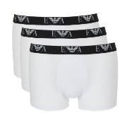 Armani Stretch Jersey Boxer With Logo Kalsonger 3P Vit bomull Medium H...