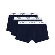 Armani Stretch Jersey Boxer With Logo Kalsonger 3P Marin bomull Medium...