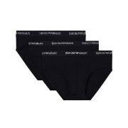 Armani Stretch Jersey Briefs Kalsonger 3P Svart bomull X-Large Herr