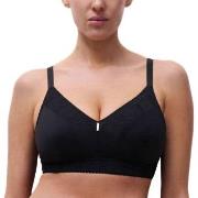 Chantelle BH EasyFeel Wirefree Support Bra Svart nylon F 75 Dam