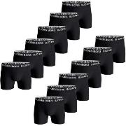 Björn Borg Kalsonger 12P Cotton Stretch Boxer 1718 Helsvart bomull Sma...