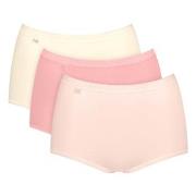 Sloggi Trosor 3P Basic Plus Maxi Colored Röd/Gul bomull 42 Dam