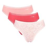 Sloggi Trosor 3P GO Crush High Leg Briefs Röd/Rosa bomull XX-Large Dam