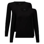 Bamboo basics 2P Lara Knitted  Long Sleeve T-Shirt Svart X-Large Dam
