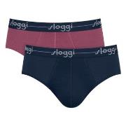Sloggi Kalsonger 2P For Men Start Midi Flerfärgad-2 bomull Small Herr