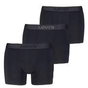 Levis Kalsonger 3P Logo Boxer Briefs Svart bomull Medium Herr