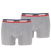 Levis Kalsonger 2P Sportswear Logo Base Boxer Gråmelerad bomull Medium...