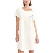 Triumph Nightdress Short Sleeve Offwhite bomull 42 Dam