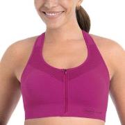 Anita BH Active Front Zip Sports Bra Mörkrosa nylon Large Dam