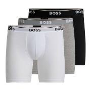 BOSS Kalsonger 3P Power Boxer Brief Long Grå/Svart bomull X-Large Herr