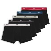 BOSS Kalsonger 5P Essential Trunks Svart bomull Large Herr