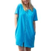Trofe Short Sleeved Beachrobe Turkos Large Dam