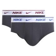 Nike Kalsonger 4P Everyday Cotton Stretch Brief Grå bomull Large Herr