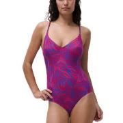 Femilet Tidra Deep V-neck Swimsuit Flerfärgad 42 Dam