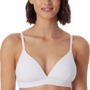Schiesser BH Pure Rib Organic Cotton Soft Bra Vit A 75 Dam
