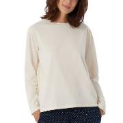 Schiesser Women Mix and Relax Long Sleeved Shirt Creme bomull 38 Dam