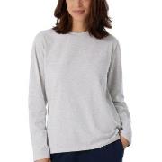 Schiesser Women Mix and Relax Long Sleeved Shirt Ljusgrå bomull 46 Dam