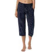 Schiesser Women Mix and Relax Pants Marin Randig bomull 36 Dam