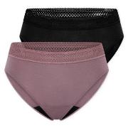 Schiesser Trosor 2P Care Rio Period Pants Flerfärgad bomull 40 Dam
