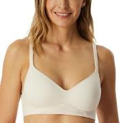Schiesser BH Unique Cotton Soft Bra Creme bomull C 90 Dam