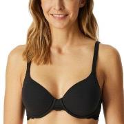 Schiesser BH Unique Cotton Wired Bra Svart bomull C 90 Dam