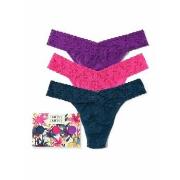 Hanky Panky Trosor 3P Signature Lace Original Rise Thong Flerfärgad ny...