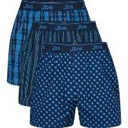 JBS Kalsonger 3P Organic Cotton Boxershorts Blå/Blå ekologisk bomull S...