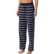 Schiesser Mix and Relax Long Cotton Pants Marin Randig bomull 48 Dam