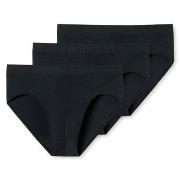 Schiesser Kalsonger 3P Supermini Organic Cotton Briefs Svart bomull XX...