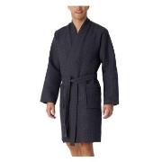 Schiesser Waffle Bathrobe Antracit bomull Medium Herr