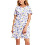 Calida Coastal Dreams Sleepshirt Vit/Blå bomull Small Dam
