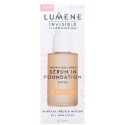 Lumene Invisible Illumination SPF30 Vegan Collagen Serum in Foundation...