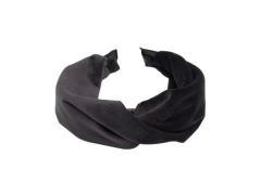 Dark Velor Folded Hair Hoop Charcoal - pcs 1