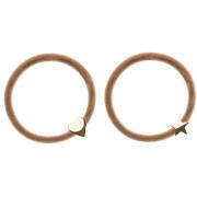 Dark 2 Pk Velvet Hair Tie Sand - pcs 1