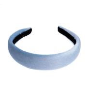 Dark Velvet Hair Band Broad Light Blue - pcs 1