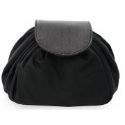 Ceannis JLB Round Drawstring Bag M Black-Chocolate 27x16x17 cm