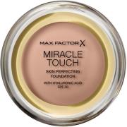 Max Factor Miracle Touch Skin Perfecting Foundation 70 Natural Restage...