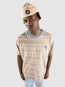 Santa Cruz Mini Hand Stripe T-Shirt taupe stripe