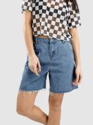 Blue Tomato Pleated Denim Shorts light denim