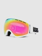 Horsefeathers Knox White Goggle mirror pink